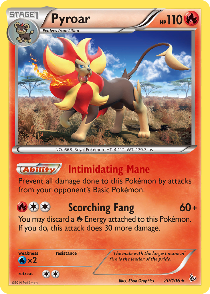 Pyroar (20/106) [XY: Flashfire] | North Game Den