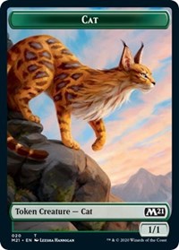 Cat (020) // Dog Double-sided Token [Core Set 2021 Tokens] | North Game Den