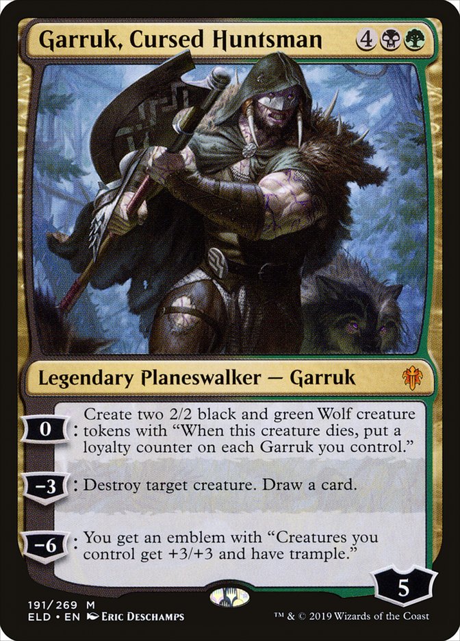 Garruk, Cursed Huntsman [Throne of Eldraine] | North Game Den