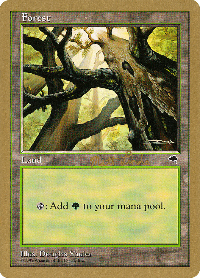 Forest (ml347a) (Matt Linde) [World Championship Decks 1999] | North Game Den