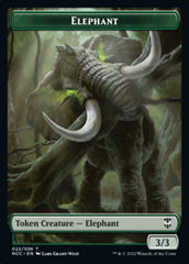 Clue // Elephant Double-sided Token [Streets of New Capenna Commander Tokens] | North Game Den