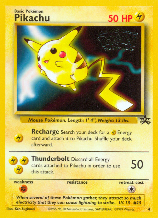 Pikachu (4) [Wizards of the Coast: Black Star Promos] | North Game Den