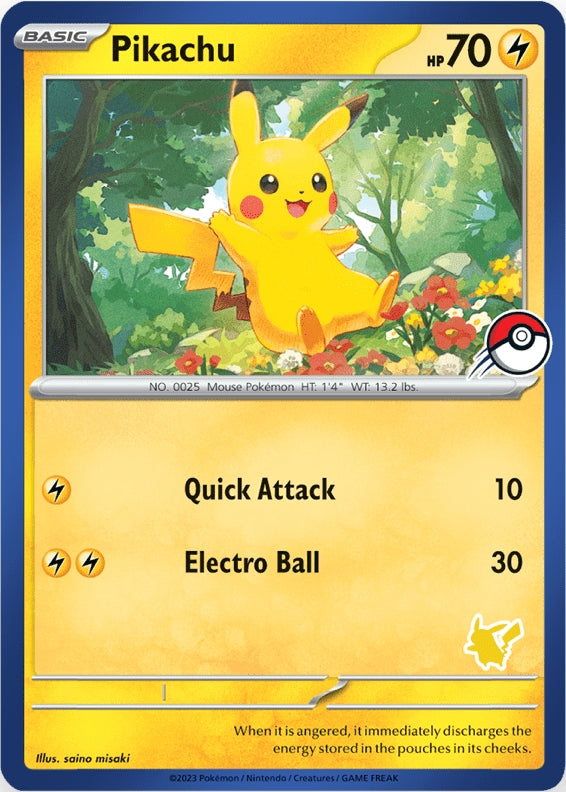 Pikachu (Blue Border) [My First Battle] | North Game Den