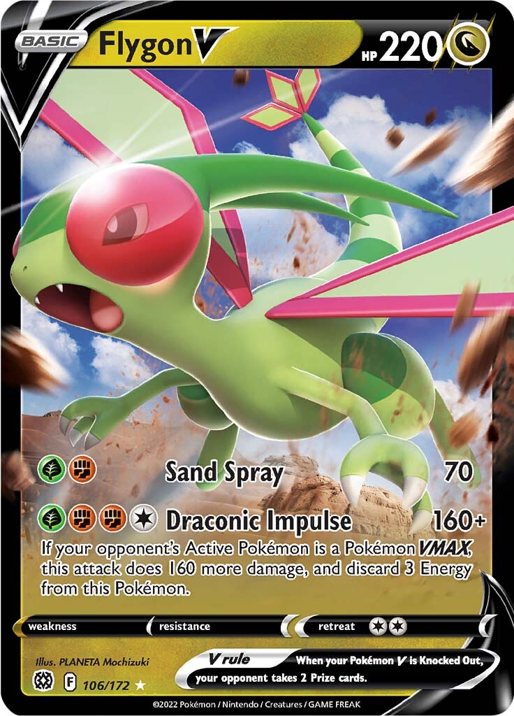 Flygon V (106/172) [Sword & Shield: Brilliant Stars] | North Game Den
