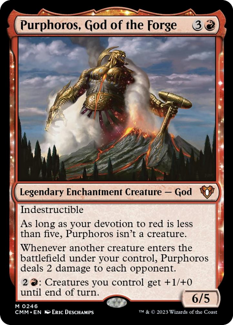 Purphoros, God of the Forge [Commander Masters] | North Game Den