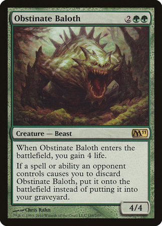 Obstinate Baloth [Magic 2011] | North Game Den