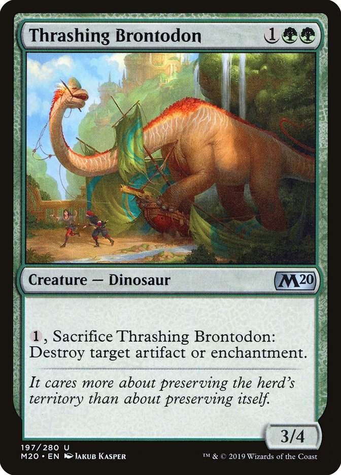 Thrashing Brontodon [Core Set 2020] | North Game Den
