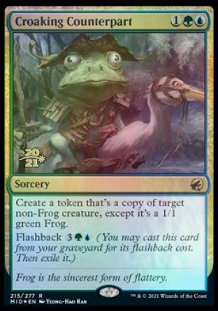 Croaking Counterpart [Innistrad: Midnight Hunt Prerelease Promos] | North Game Den