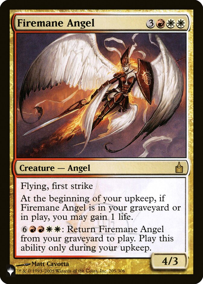 Firemane Angel [The List] | North Game Den