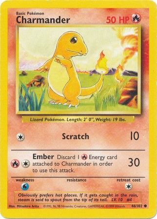 Charmander (46/102) [Base Set Unlimited] | North Game Den