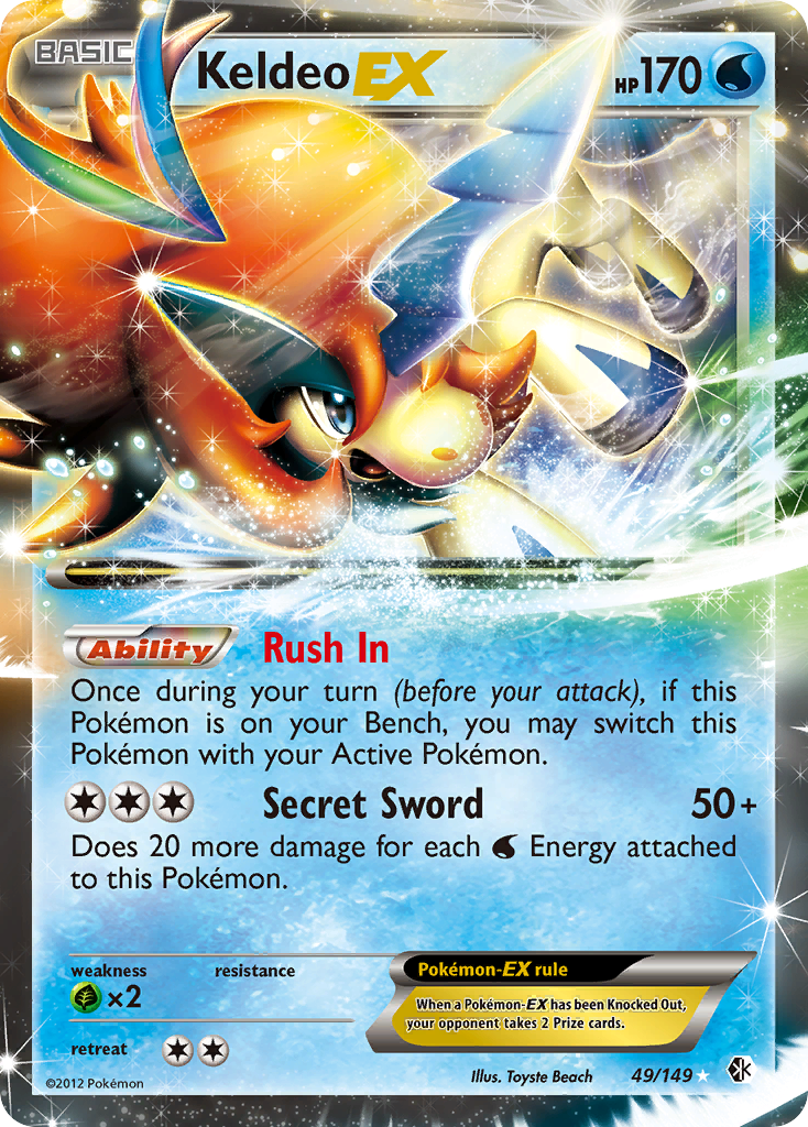 Keldeo EX (49/149) [Black & White: Boundaries Crossed] | North Game Den