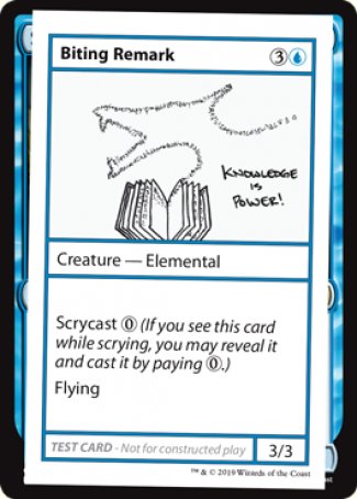 Biting Remark (2021 Edition) [Mystery Booster Playtest Cards] | North Game Den