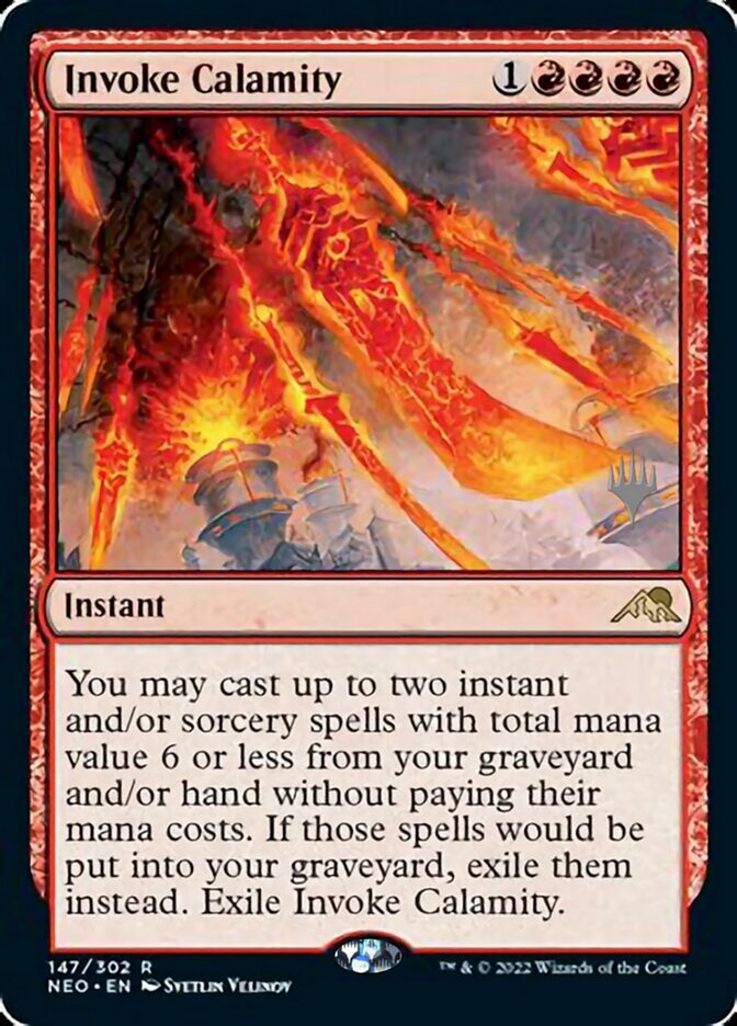 Invoke Calamity (Promo Pack) [Kamigawa: Neon Dynasty Promos] | North Game Den