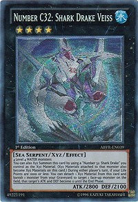 Number C32: Shark Drake Veiss (UTR) [ABYR-EN039] Ultimate Rare | North Game Den