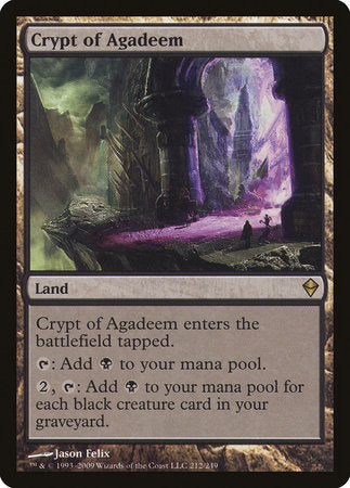 Crypt of Agadeem [Zendikar] | North Game Den