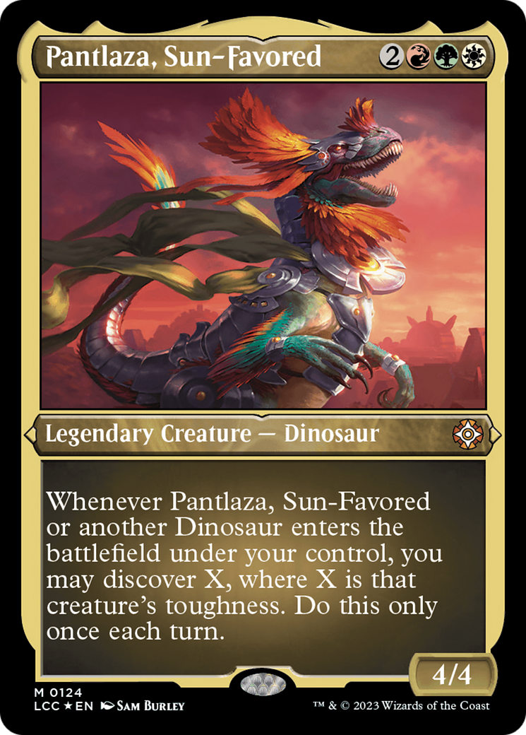 Pantlaza, Sun-Favored (Display Commander) [The Lost Caverns of Ixalan Commander] | North Game Den