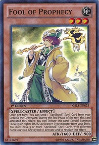 Fool of Prophecy [CBLZ-EN035] Super Rare | North Game Den