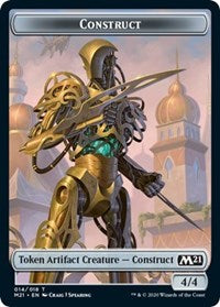Construct // Zombie Double-sided Token [Core Set 2021 Tokens] | North Game Den