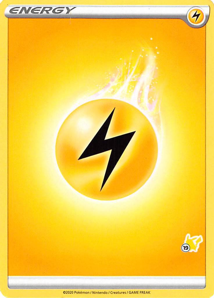 Lightning Energy (Pikachu Stamp #19) [Battle Academy 2022] | North Game Den