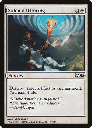 Solemn Offering [Magic 2010] | North Game Den