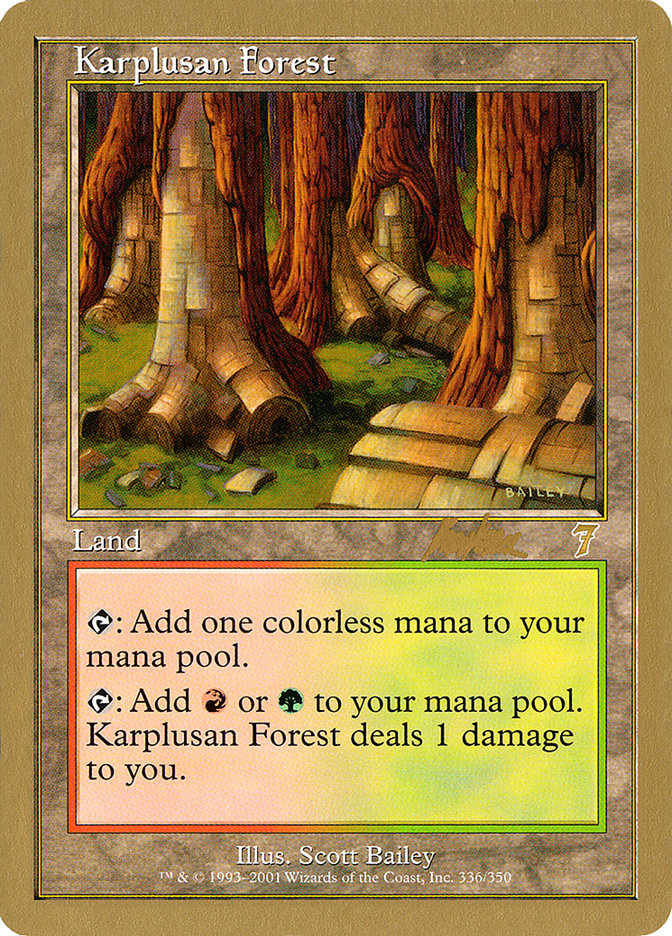 Karplusan Forest (Brian Kibler) [World Championship Decks 2002] | North Game Den