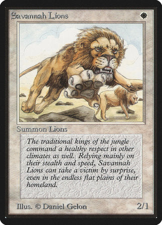 Savannah Lions [Limited Edition Beta] | North Game Den