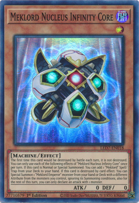 Meklord Nucleus Infinity Core [LED7-EN018] Super Rare | North Game Den
