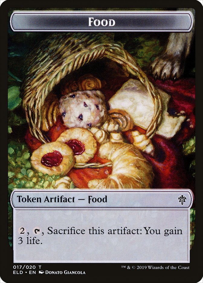 Food (017/020) [Throne of Eldraine Tokens] | North Game Den