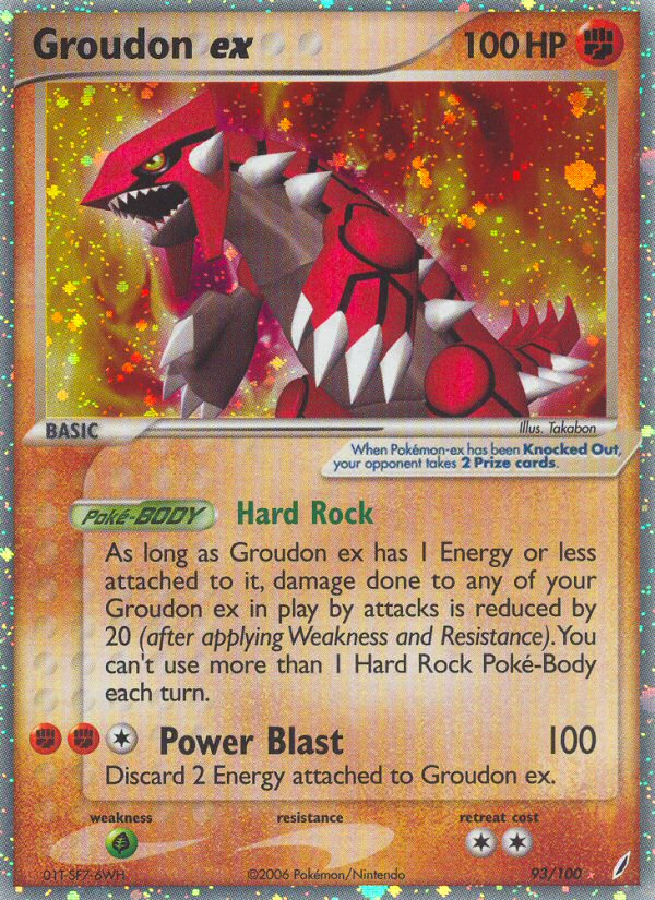 Groudon ex (93/100) [EX: Crystal Guardians] | North Game Den