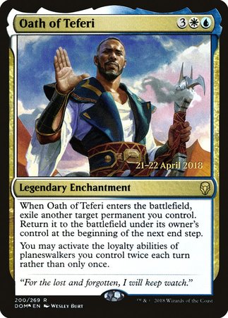 Oath of Teferi [Dominaria Promos] | North Game Den