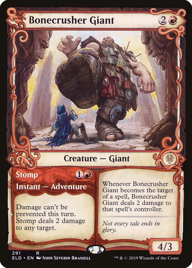 Bonecrusher Giant // Stomp (Showcase) [Throne of Eldraine] | North Game Den