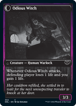 Ragged Recluse // Odious Witch [Innistrad: Double Feature] | North Game Den