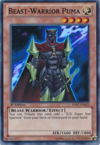 Beast-Warrior Puma [HA07-EN032] Super Rare | North Game Den