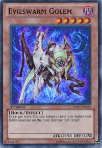 Evilswarm Golem [HA07-EN053] Super Rare | North Game Den