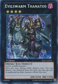 Evilswarm Thanatos [HA07-EN063] Secret Rare | North Game Den