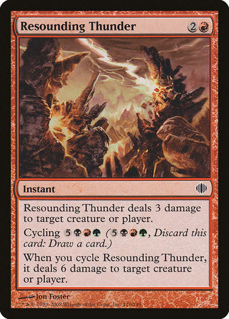 Resounding Thunder [Shards of Alara] | North Game Den