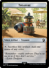 Treasure (0002) // Dinosaur (0009) Double-Sided Token [Jurassic World Collection Tokens] | North Game Den