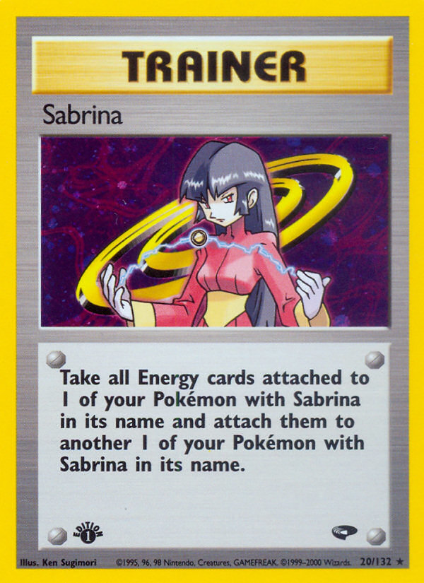 Sabrina (20/132) [Gym Challenge 1st Edition] | North Game Den