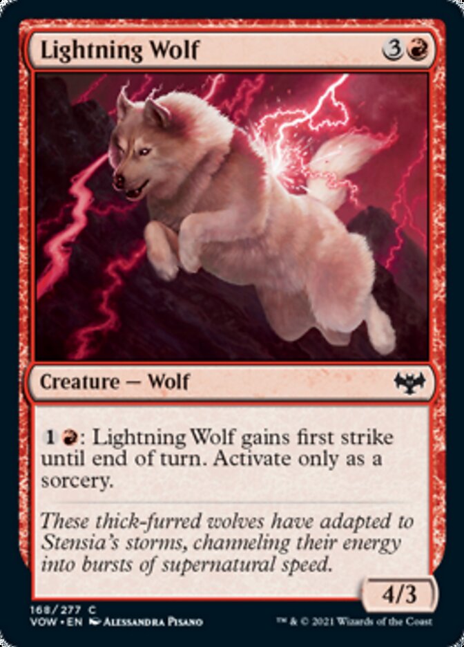 Lightning Wolf [Innistrad: Crimson Vow] | North Game Den