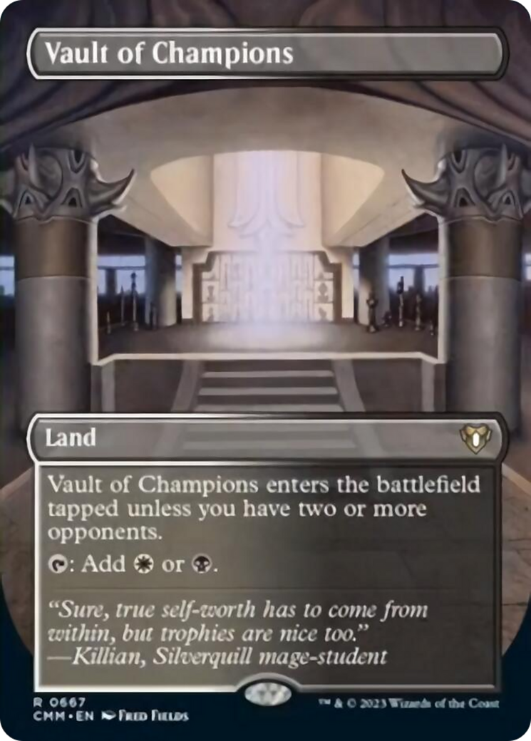 Vault of Champions (Borderless Alternate Art) [Commander Masters] | North Game Den