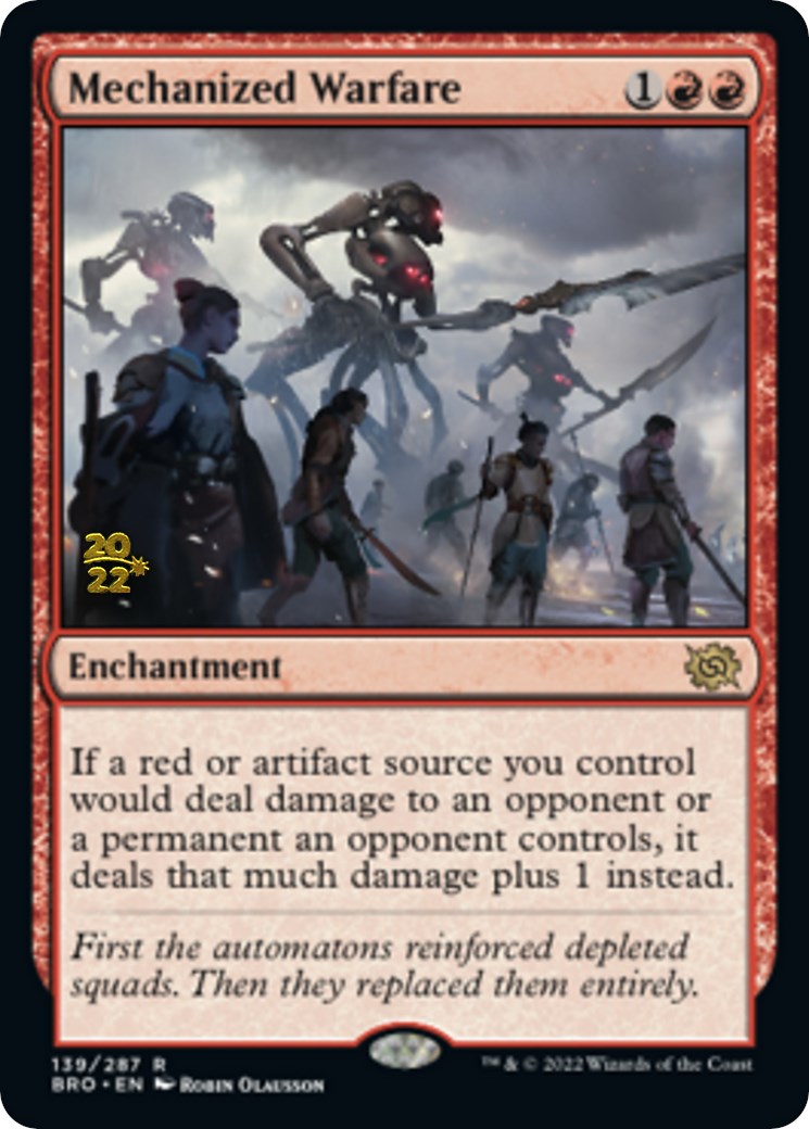 Mechanized Warfare [The Brothers' War: Prerelease Promos] | North Game Den