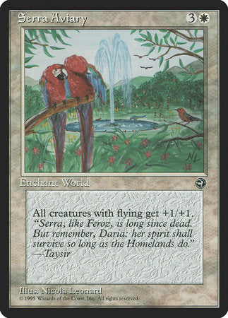 Serra Aviary [Homelands] | North Game Den