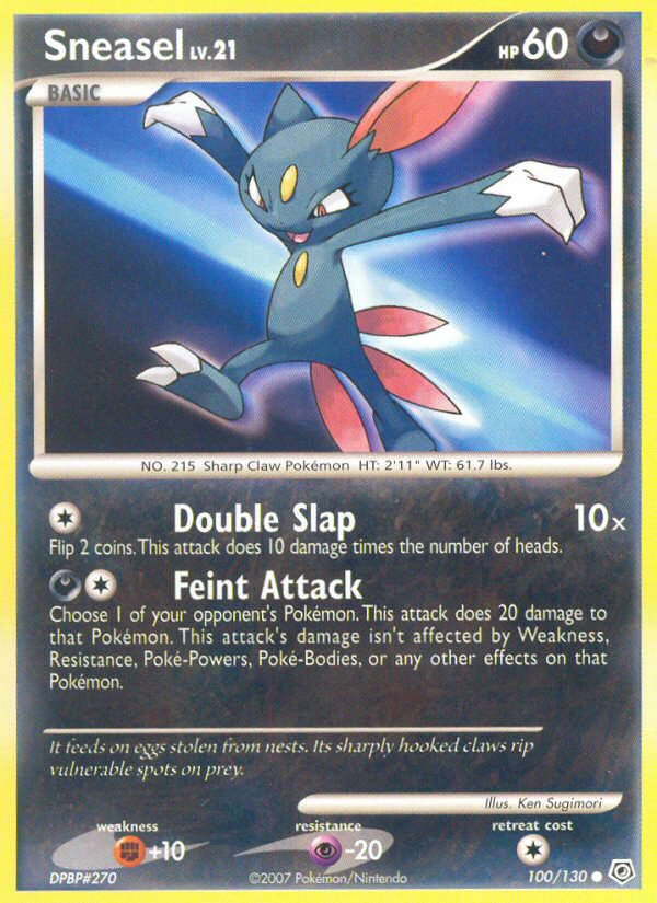 Sneasel (100/130) [Diamond & Pearl: Base Set] | North Game Den