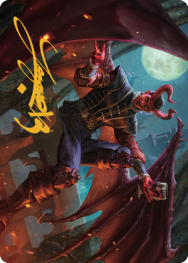 Raphael, Fiendish Savior Art Card (40) (Gold-Stamped Signature) [Commander Legends: Battle for Baldur's Gate Art Series] | North Game Den