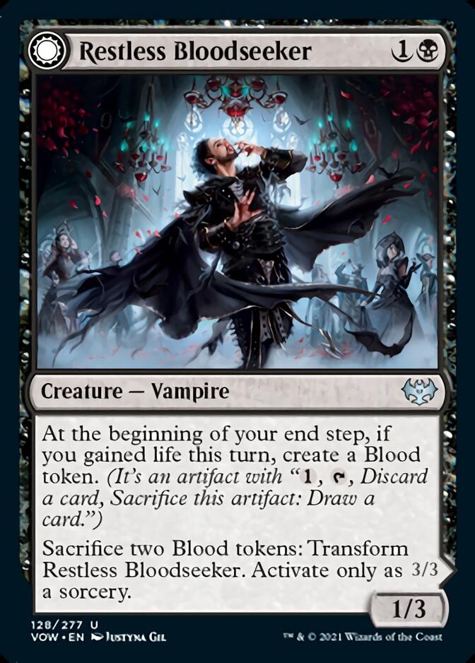 Restless Bloodseeker // Bloodsoaked Reveler [Innistrad: Crimson Vow] | North Game Den