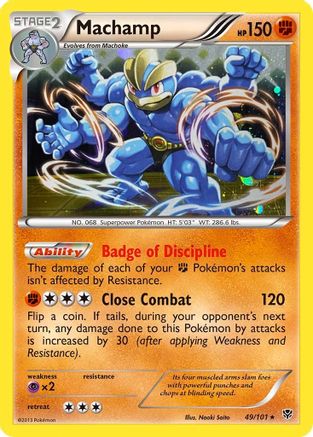 Machamp (49/101) (Cosmos Holo) [Black & White: Plasma Blast] | North Game Den