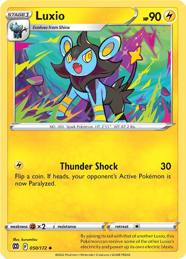 Luxio (050/172) [Sword & Shield: Brilliant Stars] | North Game Den