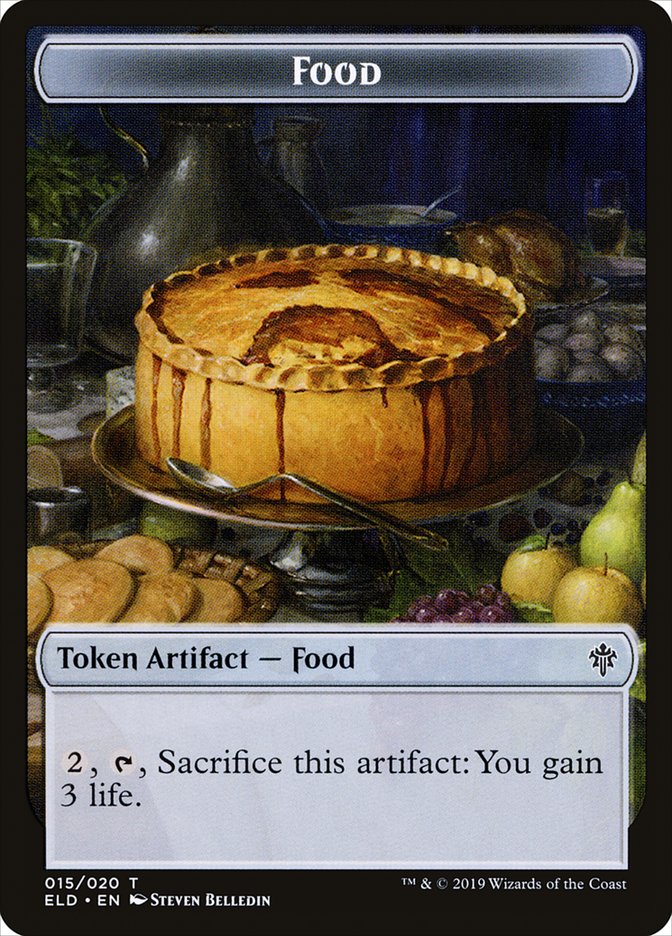 Food (015/020) [Throne of Eldraine Tokens] | North Game Den