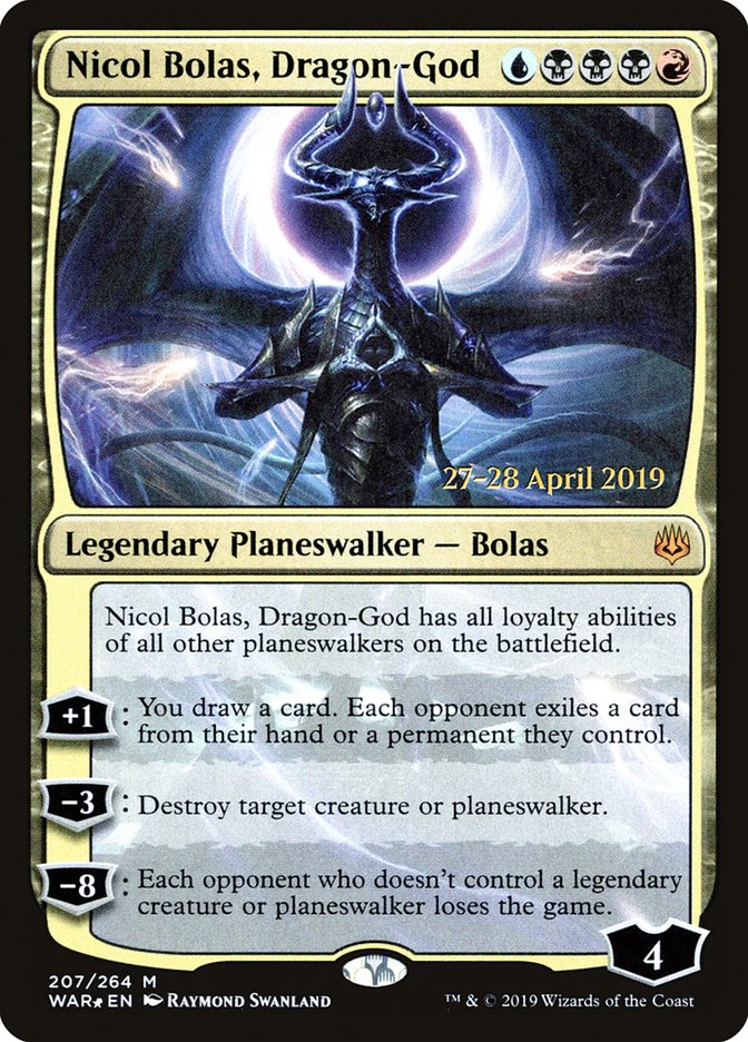 Nicol Bolas, Dragon-God  [War of the Spark Prerelease Promos] | North Game Den