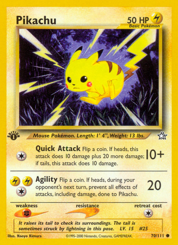 Pikachu (70/111) [Neo Genesis 1st Edition] | North Game Den